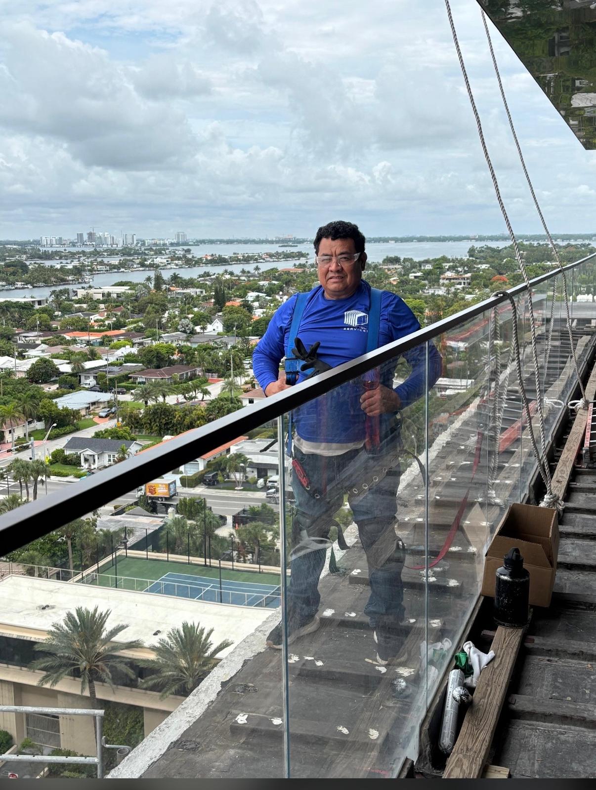 Rafael Coto working on a property